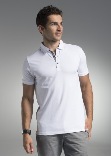 Koszulka polo, 190g, bawełna 95%, elastan 5%, dopasowany krój