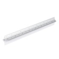 Linijka skalówka, aluminium, 320 x 20 x 20 mm, 5 skal - 1:20, 1:25, 1:50, 1:75, 1:100

