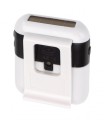 Krokomierz solarny, plastik, 52 x 45 x 23 mm, panel solarny, mierzy ilość kroków, czas, ilość kalorii
