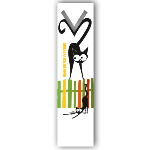 Zakładka, karton 300g, obustronna folia błysk, dowolny druk obustronny, 56 x 204mm, cena dla 50 szt