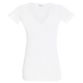 Koszulka damska V-neck, bawełna półczesana 160g