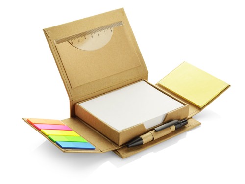 reklama - gadżet - nadruk - laser - ekologia - papier - recykling - biuro  -notes - karteczki samoprzylepne
