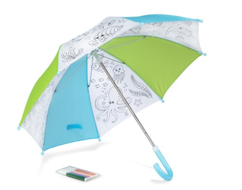 parasol - zabawa - deszcz - dzieci - piknik - gadżet - reklama - nadruk - laser - malowanie