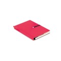 Notes z wyposażeniem-eko, z recyklingu, 101 x 12 x 142 mm, notes 70 stron w linie, papierowy długopis
