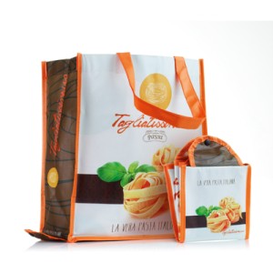 Torba na zakupy składana, znakowanie w pełnym kolorze