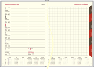 kalendarz - reklamowy - gadżet - znakowanie - nadruk - tłoczenie - oprawa - dzienny - tygodniowy