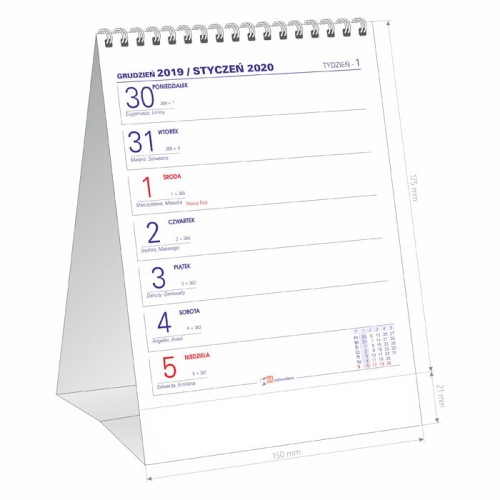 kalendarz - reklamowy - gadżet - upominek - znakowanie - nadruk - tłoczenie - laser - szkoła - nauczyciel - czas - zapis