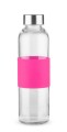 Butelka szklana 520 ml, śr. 65 x 220 ml, silikon, metal