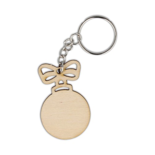Brelok świąteczny eko, sklejka 50 x 32 x 3 mm, możliwość lasera lub nadruku