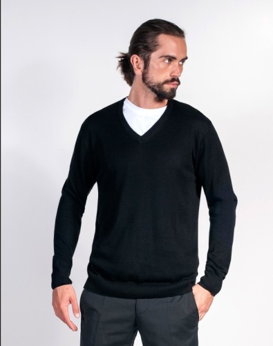 Sweter męski, 330g, bawełna czesana 50%, akryl 50%