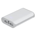 Powerbank 6000 mAh, tworzywo, 95 x 65 x 20 mm, 4 diody, kabel micro USB, wyjście 5V/1A. 5V/2A, wejście 5V/1A
