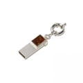 Pendrive biżuteryjny - brelok, 42 x 12 x 4 mm, metal pokryty srebrem, rutenem, różowym zlotem, bursztyn, cena dla 8GB
