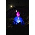 Parasol z podświetlanym trzonem, manualny, śr. 115 x 83 cm, dodatkowo lampka LED w rączce, wiatroodporny
