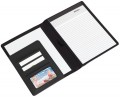Teczka z notesem, PU, plastik, len, 232 x 173 x 12 mm
