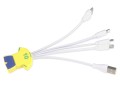 Kabel USB do ładowania, na zamówienie, wtyczka USB i 4 końcówki do ładowania - Mini USB, Micro USB, iPad, Ligtning (iPhone 5 i 6), produkcja wg projektu, cena na zapytanie