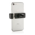 Samochodowy uchwyt na telefon, 70 x 55 x 25 mm, ABS, silikon, stal, do 6", obrotowy - 360 stopni
