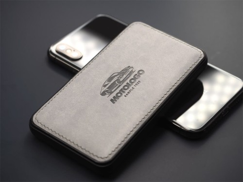 powerbank - reklamowy - ekoskóra - smartfon - tłoczenie - szycie - laser -  kalndrowanie