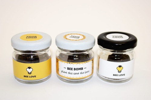 nasiona - reklamowe - kwiaty - pszczoły - ekologia - przyroda - gadżet - trawnik - znakowanie - etykieta - nadruk