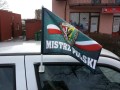 flaga - reklamowa - samochód- stadion - mecz - kibic  - sport - podróż - wakacje - znakowanie - kolor - sublimat