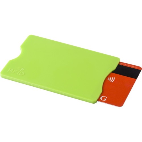Etui  z ochroną RFID, PS, aluminium, 60 x 90 x 4 mm
