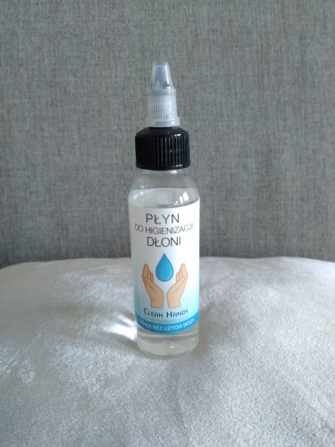 płyn  - higiena - ochrona - antyseptyka - zdrowie - podróż - bezpieczeństwo - wirus - bakteria - choroba - gadżet - znakowanie - nadruk - etykieta