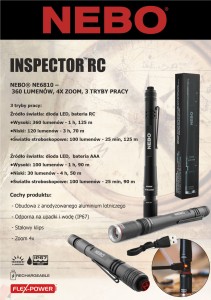 Latarka NEBO Inspector