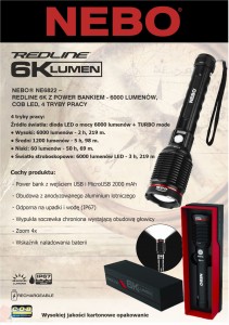 Latarka NEBO Redline 6K lumenów