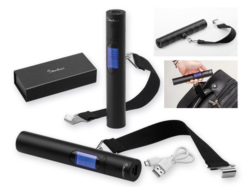 Waga bagażowa z powerbankiem, 210 x 45 x 87, powerbank 2200 mAh, do 50kg (lb)
