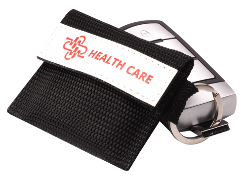 maseczka - brelok - ochrona  - covid - gadżet - klucze - naszywka - znakowanie - reklama