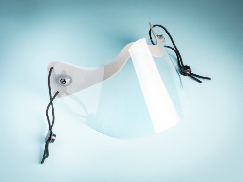 przyłbica - reklamowa - osłona - twarz - covid - gadżet - ochrona - bezpieczeństwo - zdrowie - znakowanie - nadruk