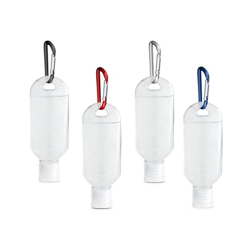 butelka - karabińczyk - żel - choroba - bezdotykowy - antybakteryjny - covid - ochrona - zdrowie - dozownik - mydło - kuchnia - znakowanie - nadruk - etykieta