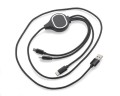 kabel - USB - reklamowy - smartfon - ładowanie - połączenie - końcówki - stojak - gadżet - znakowanie - nadruk - laser