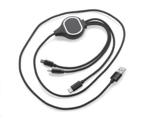 Kabel USB 3 w 1 z podświetleniem 