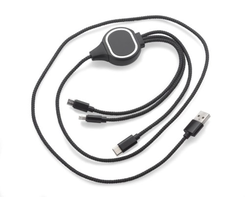 kabel - USB - reklamowy - smartfon - ładowanie - połączenie - końcówki - stojak - gadżet - znakowanie - nadruk - laser
