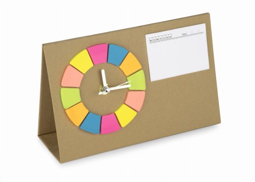 zegar - reklamowy - notes - memo - gadżet - biurko - planowanie - notatki - znakowanie - nadruk