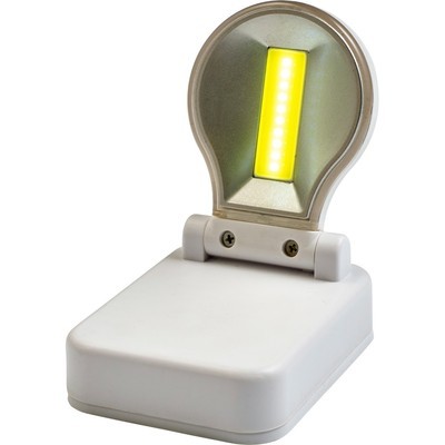 Lampka warsztatowa, ABS, 75 x 55 x 28 mm, światło COB, magnesy
