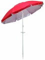 Parasol plażowy, metal, poliester, śr. 156 cm, system wentylacji, spirala do wkręcania a piasek
