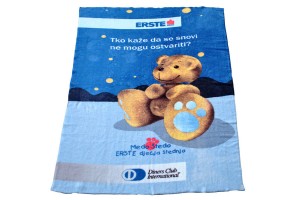 Koc polarowy z nadrukiem w pełnym kolorze