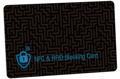 karta - blokująca - reklamowa - RFID - NFC - portfel - smartfon - podroż - zakupy - znakowanie - nadruk
