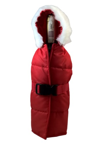 Pokrowiec na butelkę - kurtka, bawełna, na różne rozmiary butelek