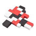 Puzzle drewniane Kolor, drewno, 120 x 80 x 20 mm, 9 elementów, 60 figur do ułożenia, cena dla 50 szt. Możliwość personalizacji
