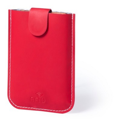 Etui na karty z ochroną RFID, PU, 5 przegródek, 72 x 100 mm
