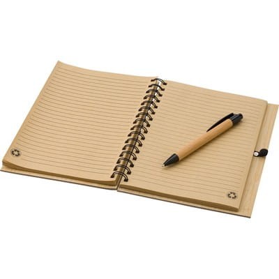 notes - reklamowy - długopis - bambus - gadżet - recykling - biuro - notatki - znakowanie - laser - nadruk