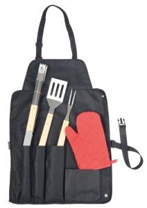 Fartuch do grilla z wyposażeniem 