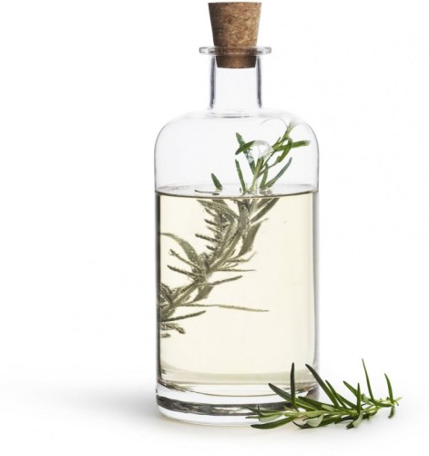 Karafka, ręcznie dmuchane szkło, korek, 800 ml, pudełko
