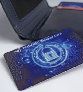 Karta z chipem blokującym dane RFID/NFC  