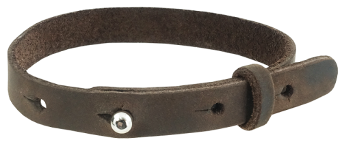 Bransoletka skórzana, 270 x 10 mm, min. 10 szt., tłoczenie, laser, kartonik