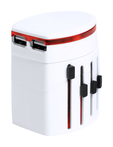 adapter - reklamowy - podróżny - gadżet - zasilanie - ładowanie - znakowanie - nadruk