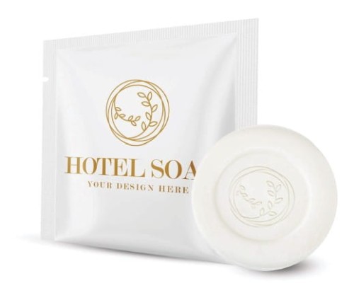 mydełko - hotelowe - reklamowe - podróż - higiena - toaleta - znakowanie - nadruk