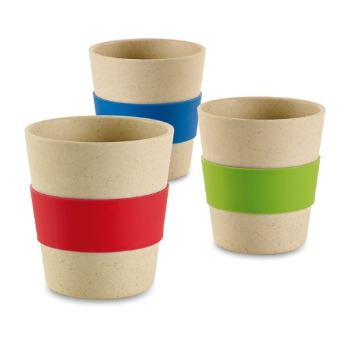 Kubek bambusowy, 300 ml. silikon
